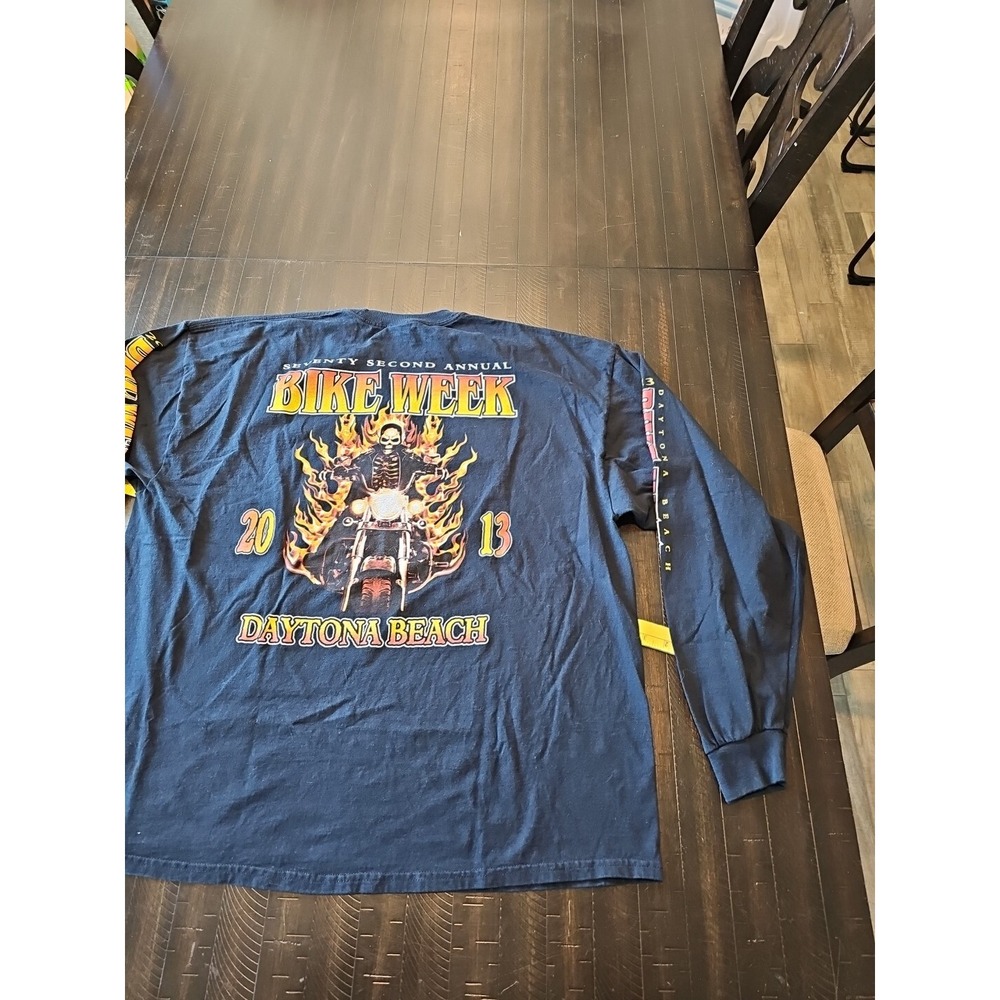 Fruit of the Loom Men Daytona Beach Shirt Bike Week 2013 Florida Biker Wear 2xl - Picture 10 of 11